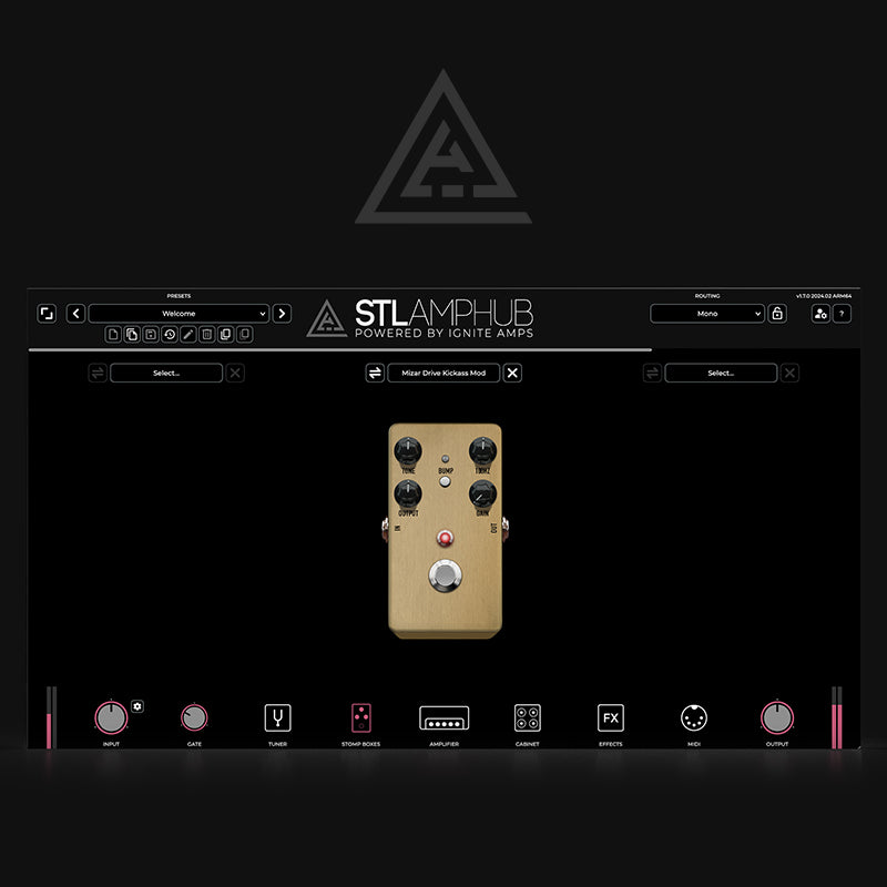 STL AmpHub - Mizar Drive Kickass Mod Model